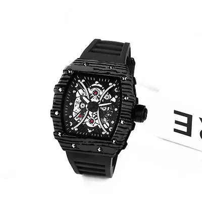 Luxury Men's Black Watch Stainless Steel Luminous Hands Auto Date Gift NEW 2024 • $20.69