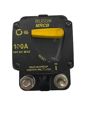 Eaton Bussman DC Circuit Breaker MRCB 100 AMP  Manual Reset 187060-08-1 • $99.95