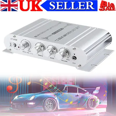 12V 400W Mini Hi-Fi Stereo Audio Amplifier Amp Subwoofer For Car Motorcycle NEW • £15.45