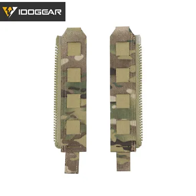 IDOGEAR Tactical Zipper MOLLE Adapter 10# For Rear Back Pack Plate Carrier Camo • $15.21