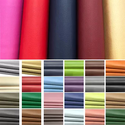£0.99 • Buy Faux Leather Material Grain Leatherette Soft PU Waterproof Fabric Car Upholstery