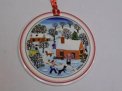 Villeroy & Boch Naif Christmas Tree Holiday Porcelain Ornament Laplau 4 Woodsman • $21.99