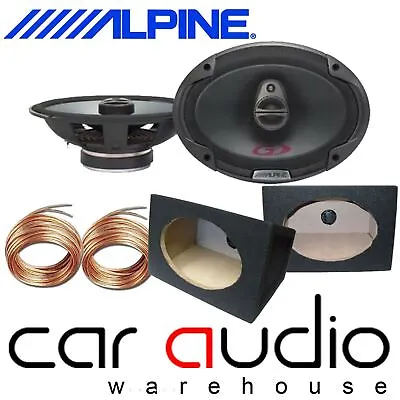 £119.95 • Buy Alpine SPG-69C3 3-Way 6x9  700 Watts Car Speakers & 6x9 Black Pod Box (Pair)
