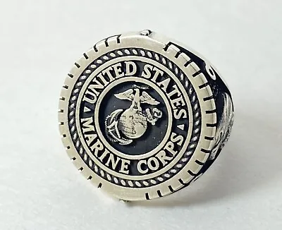 UNITED STATE MARINE CORPS. 925 Sterling Silver Rings For Men • $55.77