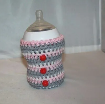 Handmade Crochet Baby Bottle COVER / PERSONALIZED  • £5.31