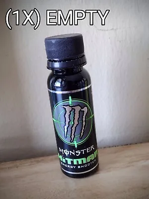 RARE! Monster Energy Drink - HiTMAN Shot Bottle! (1X) EMPTY 3oz Collectible • $15.99