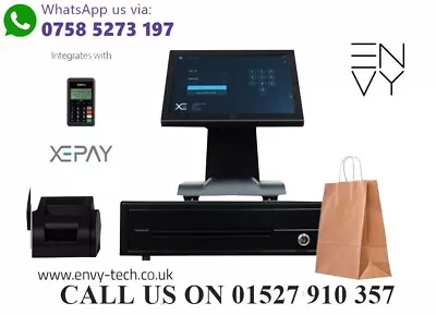 Hand Scanner And New 15 Touchscreen All In One EPOS Cash Register Till System • £99.99