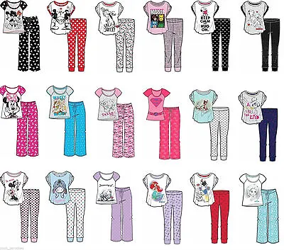 Ladies Pyjamas Girls Character Pyjama Set Nightwear Pjs Novelty Disney Marvel • £8.99
