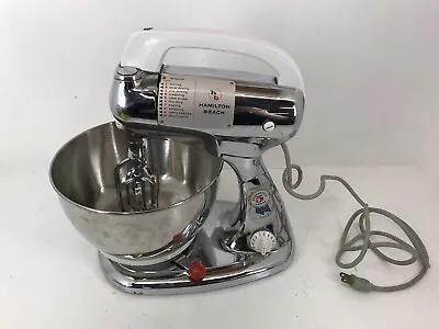 Vintage Hamilton Beach Stainless Steel Stand Mixer  Made In USA 8FM-127A • $55.99
