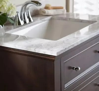 Home Decorators 31W X 22D Cultured Marble White Rectangular Sink Vanity Top ONLY • $99.99