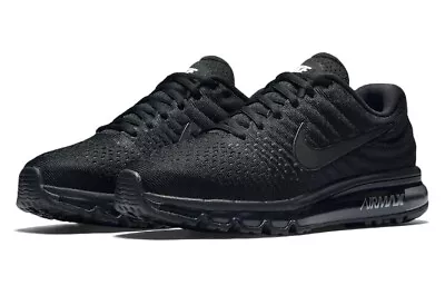 Nike Air Max 2017 Triple Black Shoes Mens Size US 8 Casual Sneakers New✅ • $169.95