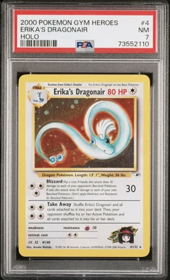 $55 • Buy Pokemon PSA 7 Erika’s Dragonair 4/132 Holo Rare Gym Heroes Near Mint
