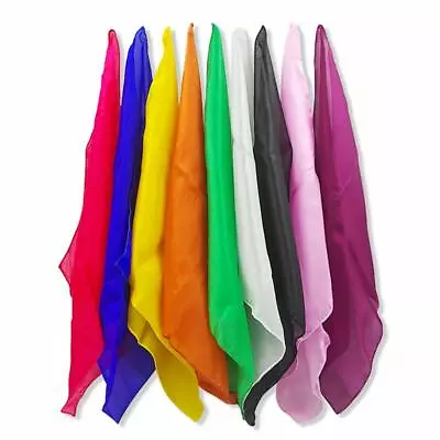 5Pcs 15X15cm Magic Silk Handkerchief MagicianScarf Color Change Magic Tricks Fun • $9.99