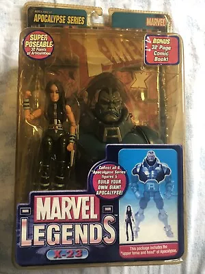 Marvel Legends X-23 Action Figure Apocalypse BAF Series 2005 Toy Biz Wolverine X • $39.99