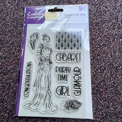 Glamour Girl Clear Acrylic Stamps Crafters Companion • £4.99