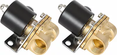 2ct HornBlasters Brass Train Horn Air Valve Solenoids - 3/4  NPT Ports 12 Volt • $114.99