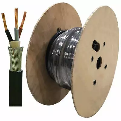 £279.99 • Buy Armoured SWA Cable 3 Core 6943x 1.5mm 2.5mm 4mm 6mm 10mm 16mm Underground Cable.