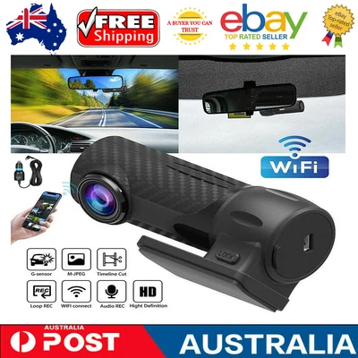 $64.95 • Buy HD WIFI Dash Cam Car Camera G-sensor Video Recorder DVR Night Vision FOR CAR AUS