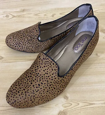 Me Too Animal Print Wedge Slip On Loafers Womens Shoes 8.5 M • $24.92