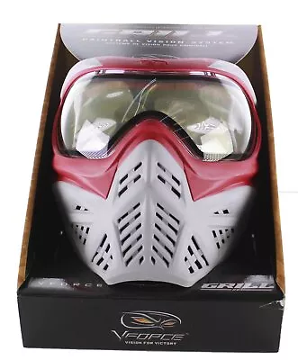 $70 • Buy Used VFORCE Grill 2.0 Paintball Airsoft Mask / Goggle - Grey / Red
