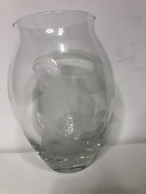 Vintage Disneyland Snow White Limited Edition 200 Clear Glass Etched Vase • $29.95