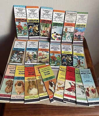 Vintage 1950’s Matchbook Covers Fishing Dogs Kids NH PA Maryland MA Lot Of 21 • $19.99