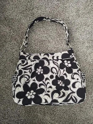 Vera Bradley Night & Day REVERSIBLE Black White Tote Bag Excellent Condition • $25.99