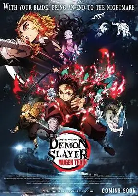 DEMON SLAYER THE MOVIE MUGEN TRAIN Movie POSTER 27 X 40 Natsuki Hanae C • $24.95