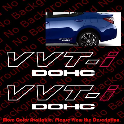 2 Pieces X VVT-i VVTI DOHC Vinyl Die Cut Decals For Fender Windows Racing TY004 • $7.99