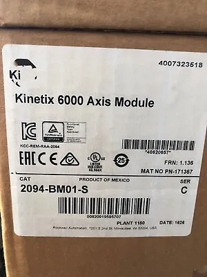 2094-BM01-S Allen-Bradley 2094 BM01 S Series C Axis Module AB 2094BM01S NEW • $1340