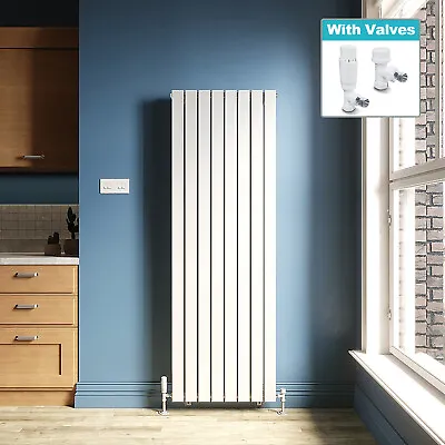 Vertical Radiator White Flat Panel Central Heating Rads Tall Upright 1800 1600 • £17.99