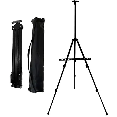 Tripod Painting Easel Artist Field Studio Display Telescopic White Board Stand • £7.59