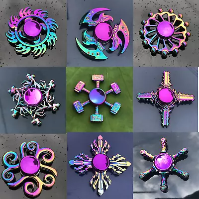 $5.99 • Buy Gyro Finger Spinner Fidget Toys Alloy Fidget Hand Spinners For Kids Autism Gifts