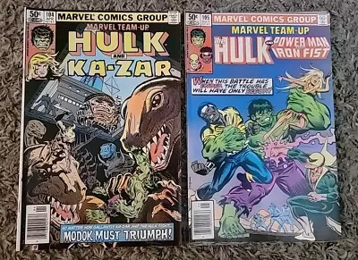 Marvel Team-up 2 Comic Lot #104 & #105 • $12