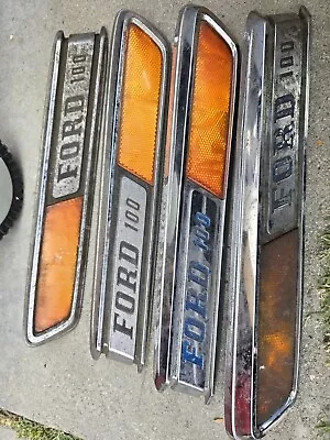 1968-1972 FORD F100 TRUCK HOOD EMBLEMS Pair OEM 68-72 • $120