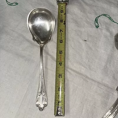 American SP Co Large 8 1/4  Berry Or Serving Spoon  Silverplate • $16.95