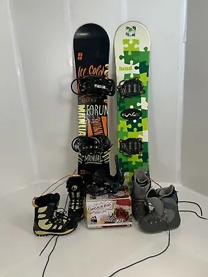 Kids & Adult Used Snowboard Packages Board Bindings And Boots. Fit To Order. • $199.99