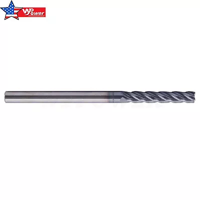 4 Flute Solid Carbide 1/4  X 1-1/2  X 4  Long End Mill - AlTiN Coated • $16.49