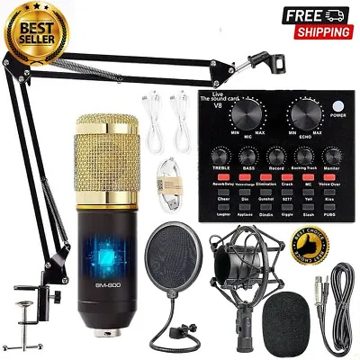 Mejor Set Para Podcast Streaming Kit De Microfono PROFESIONAL De Estudio Para P • $60.50