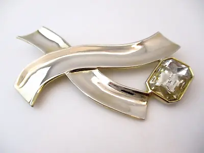 Vintage BOLD 1980s Power Brooch MASSIVE  6510 • $18.99