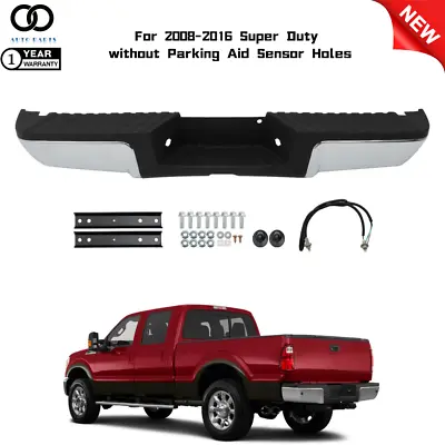 Rear Step Bumper Assembly For 2008-15 2016 Ford F250 F350 F450 Super Duty Chrome • $197.76