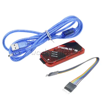 PICkit3 Microchip Original MPLAB PICkit 3 PIC In-Circuit Debugger Programmer • $26.99