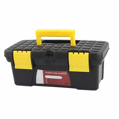 £13.98 • Buy Electrician Engineer Plastic Dual Layers Tools Storage Box Case Black Yellow