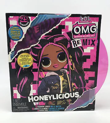 LOL Surprise OMG Remix Honeylicious Fashion Doll Play Music 25 Surprises  • $27.60