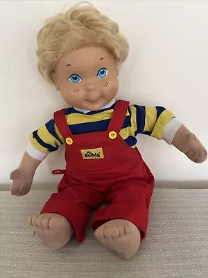 VINTAGE 1986 Hasbro PlaySchool MY BUDDY Doll Blonde Hair Blue Eyes With Clothes • $15.99