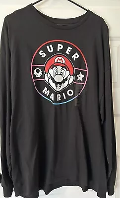 New Super Mario Bros Long Sleeve T-Shirt Size 2X 2XL Mens Womens Unisex • $22.99