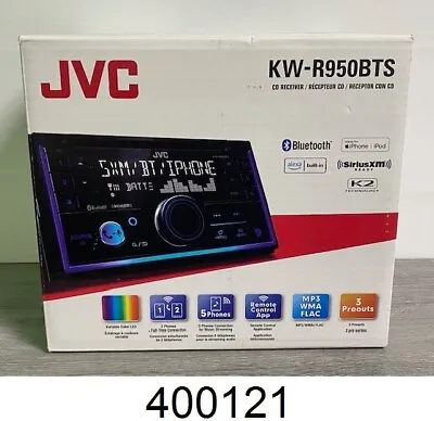 JVC KW-R950BTS 2-Din Car Stereo CD Receiver W/ Bluetooth/USB/XM Ready/Alexa/EQ • $119.99