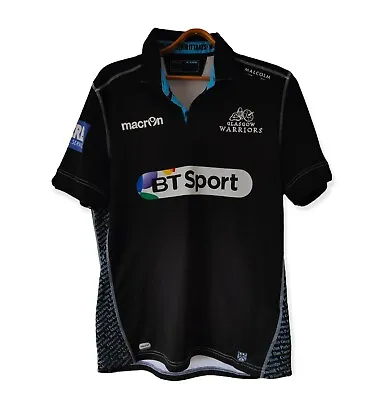 £21 • Buy Macron Glasgow Warriors Rugby Shirt - 2016/17 Season - Size L