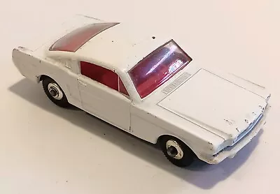8-E1 EXC!! White Grille Ford Mustang Lesney Matchbox Circa '66 • $8.59