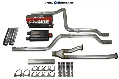 Toyota Tundra 09-13 2.5  Direct Fit Dual Exhaust Kit Super 40 Rear Chrome Tip • $424.99